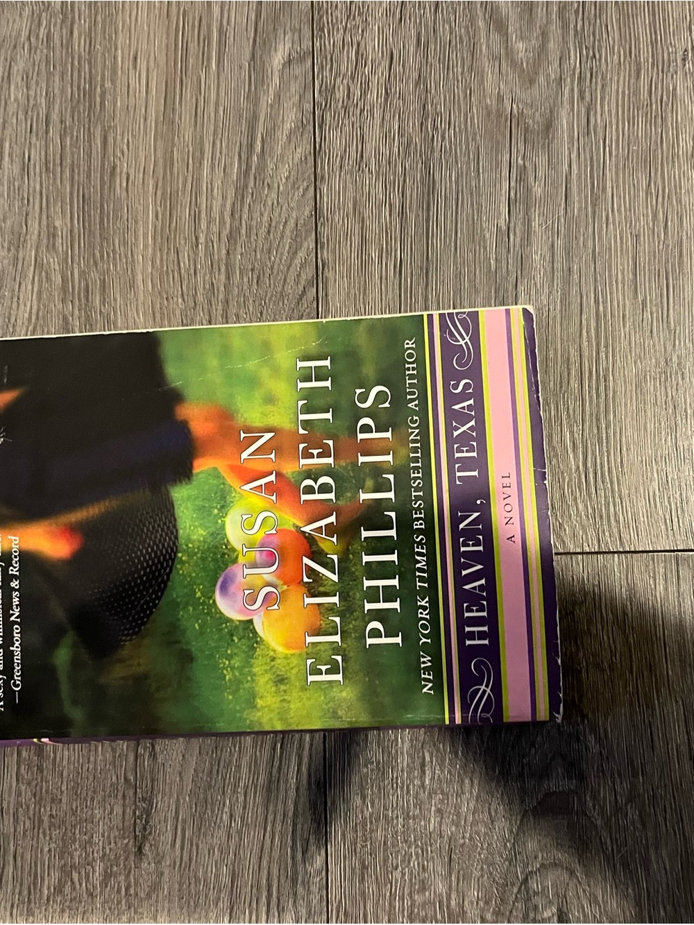 Susan Elizabeth Phillips "Heaven, Texas" Paperback Novel - Green & Purple Cover